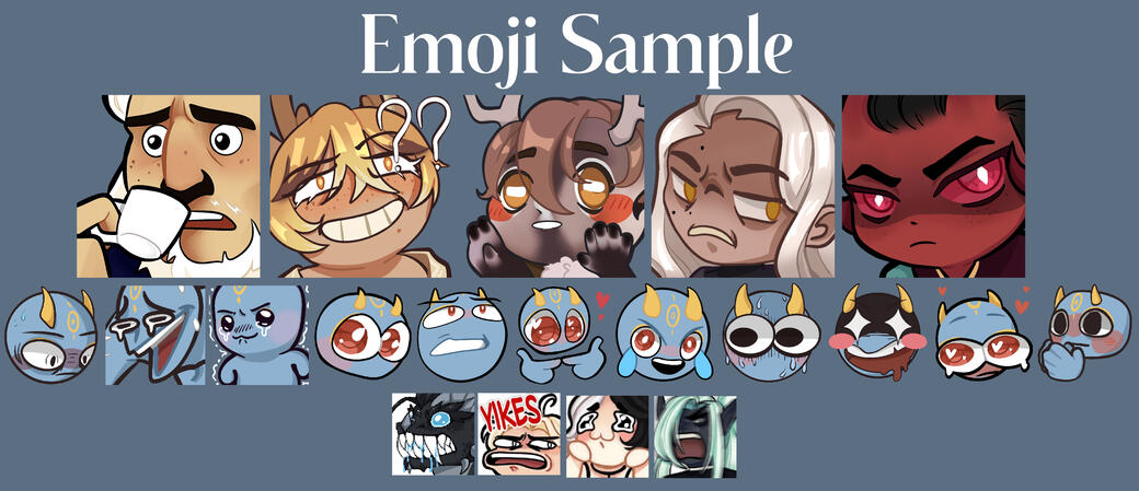 Emoji: 1 for 15 EUR, 5 for 50 EUR